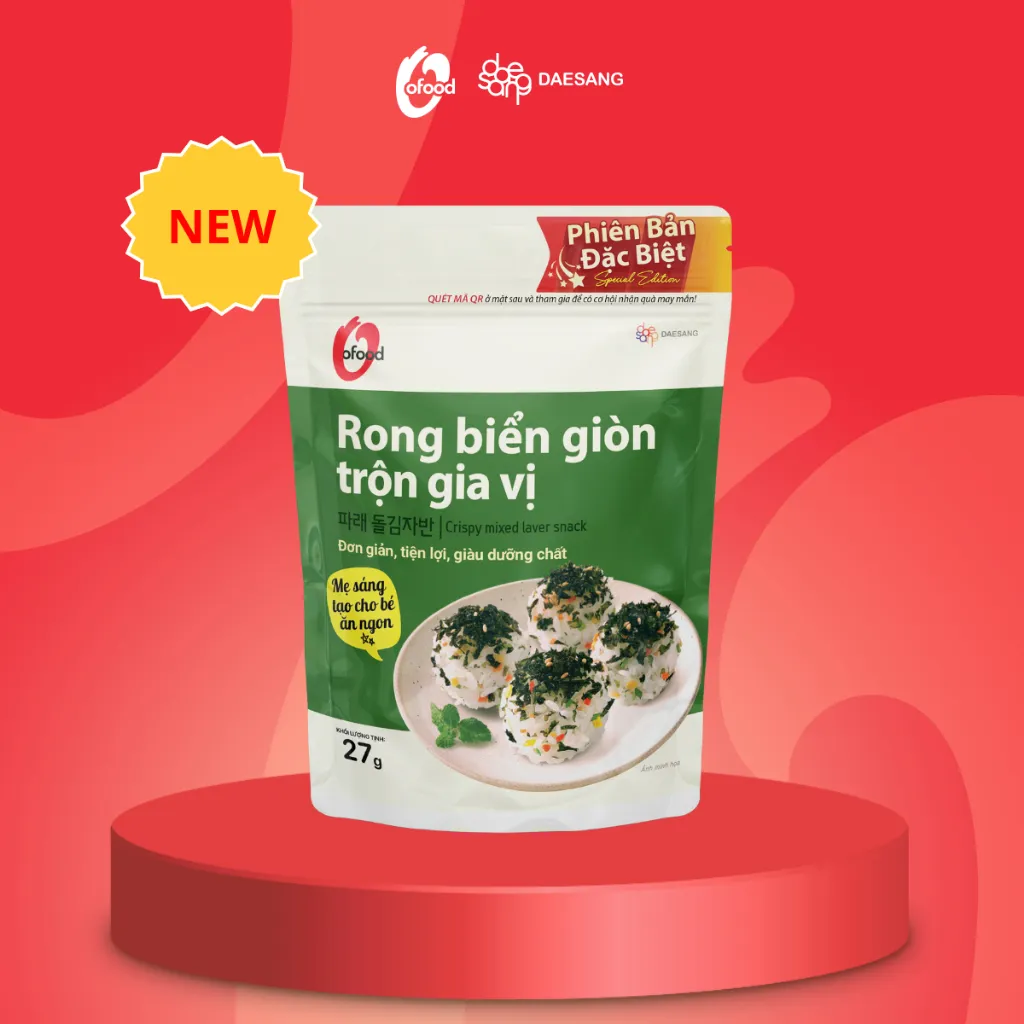 Ảnh Rong biển giòn trộn gia vị O'Food, vị ngọt vừa ăn, trộn cơm, cháo tiện lợi, ngon miệng 2