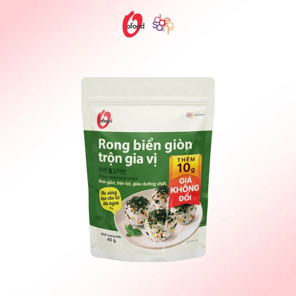 Ảnh Rong biển giòn trộn gia vị O'Food, vị ngọt vừa ăn, trộn cơm, cháo tiện lợi, ngon miệng 3
