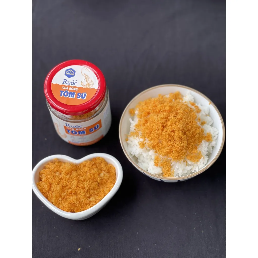 Ảnh Ruốc (chà bông) tôm sú Lê Gia hũ thủy tinh 80g 3