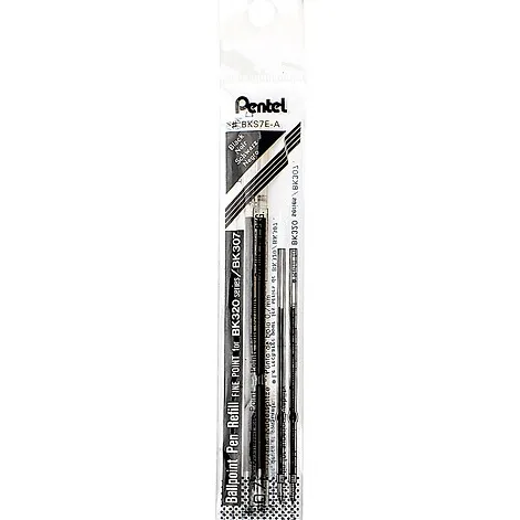 Ảnh Ruột Bút Bi Nhật Bản Pentel BK250 - BKS7E |Ngòi 0.7mm (Mưc Xanh và Đen) 3
