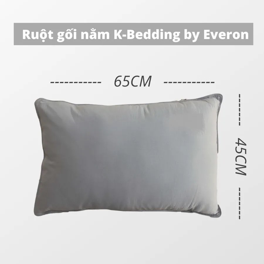 Ảnh Ruột gối nằm K-Bedding By Everon kích thước 45x65cm - Gòn lông vũ, gối nằm thấp, màu ngẫu nhiên 3