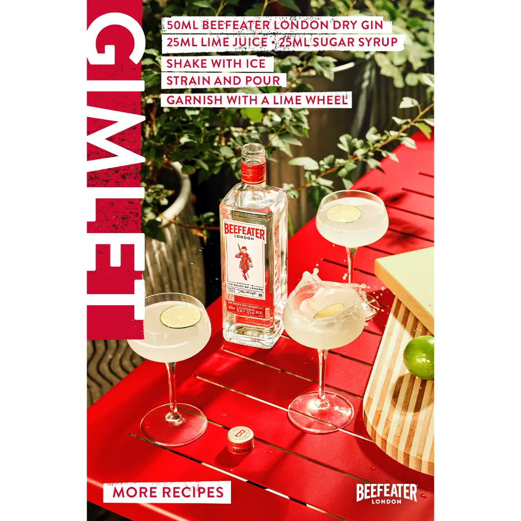 Ảnh Rượu Gin Beefeater London Dry Gin Nồng Độ Alc 40% 700ml Không Kèm Hộp 2