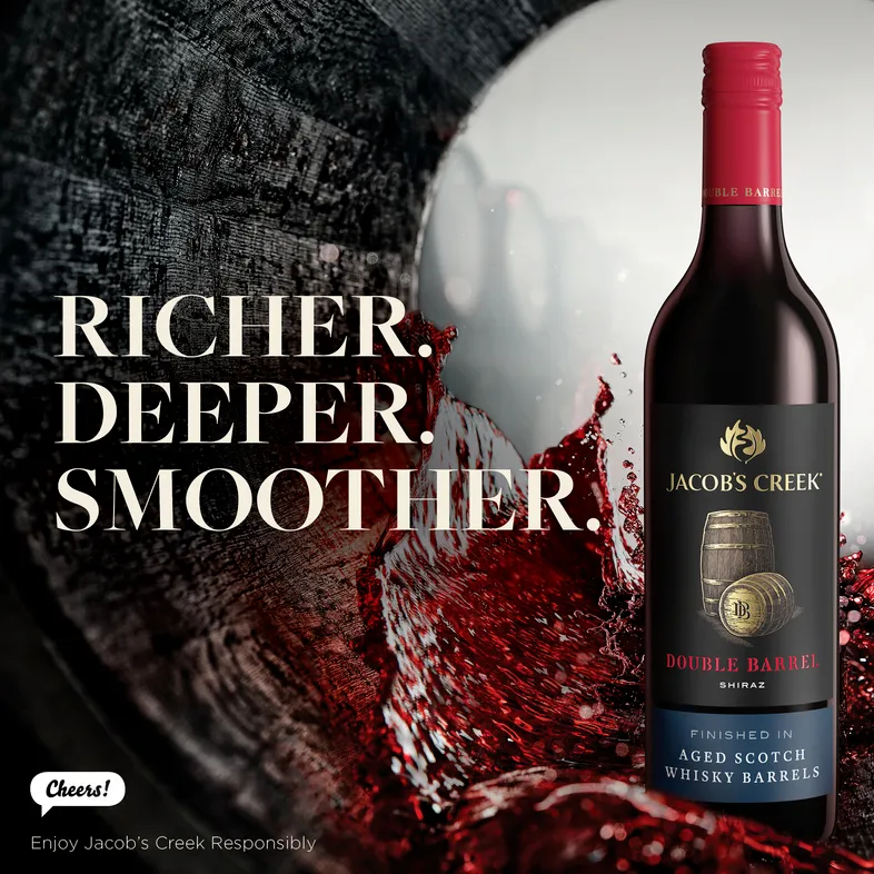 Ảnh Rượu Vang Đỏ Jacob's Creek Double Barrel Shiraz Nồng Độ Alc 14.6% 750ml  không kèm hộp 4