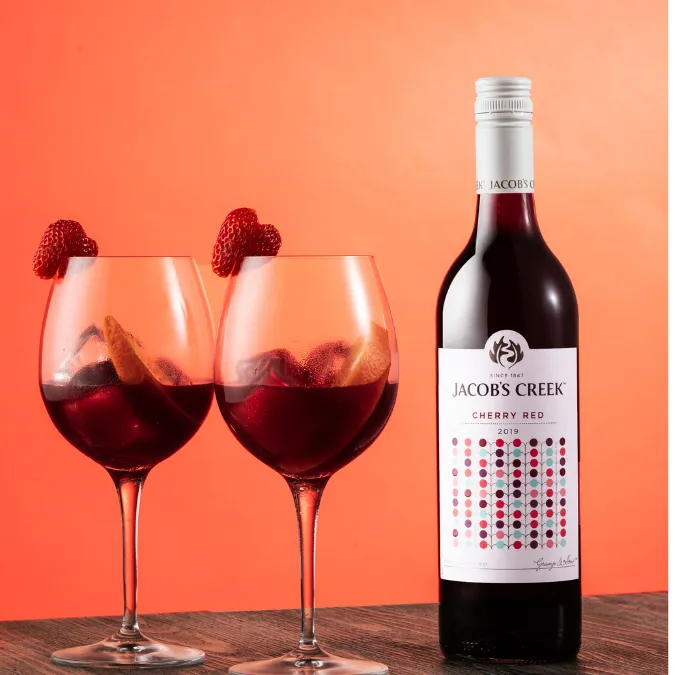 Ảnh Rượu Vang Đỏ Jacob's Creek Cherry Red 750ml 12.5% Không Kèm Hộp 2