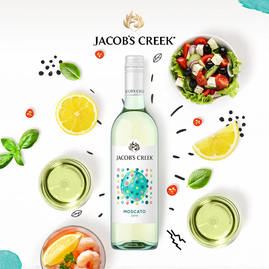 Ảnh Rượu Vang Trắng có ga Jacob's Creek Dots Moscato 750ml 7.5% Không Kèm Hộp 2