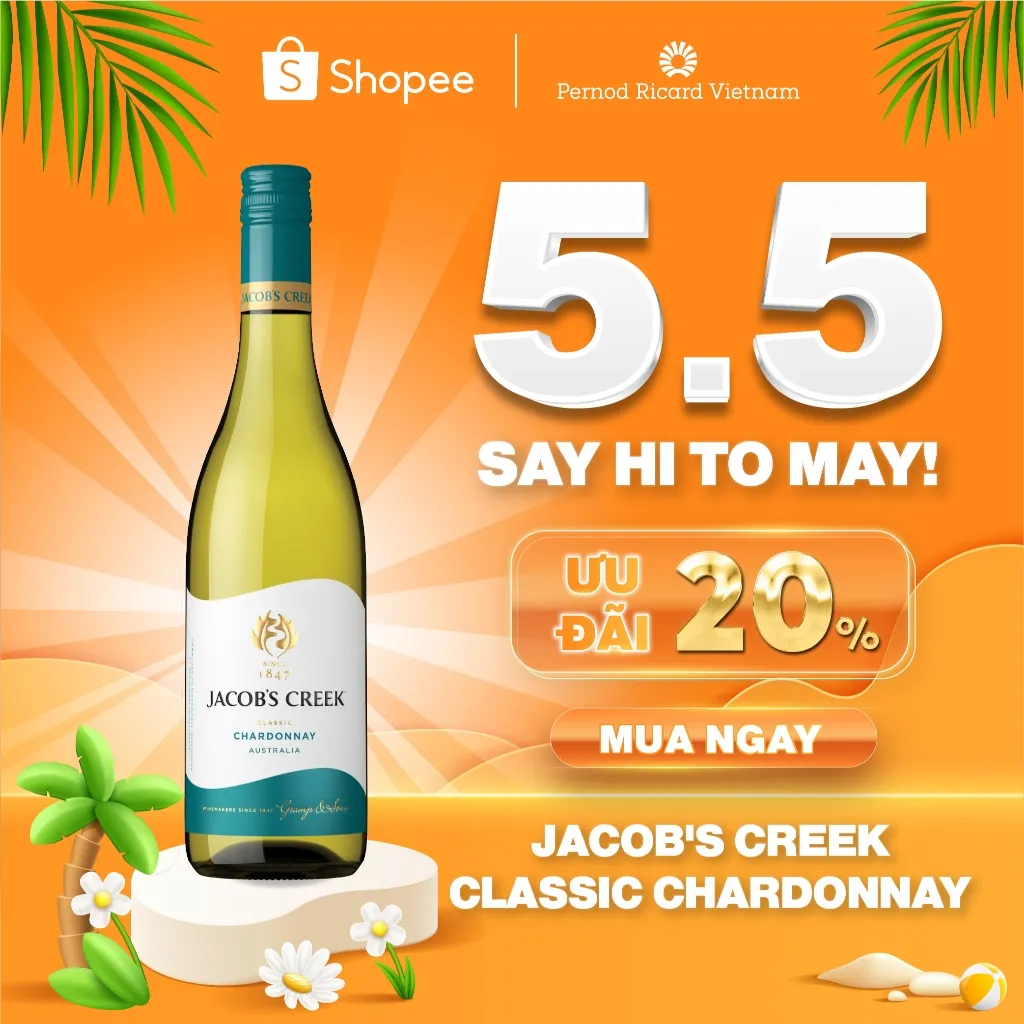 Ảnh Rượu Vang Trắng Jacob's Creek Classic Chardonnay Nồng Độ Alc 12.9% 750ml không kèm hộp 1