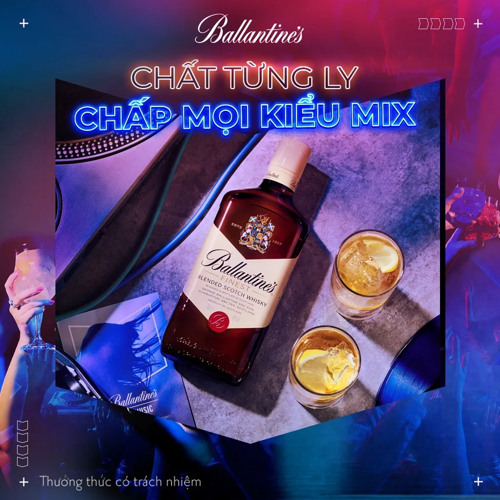 Ảnh Rượu Whisky Ballantines Finest Nồng Độ Alc 40% 700ml 40% KHÔNG KÈM HỘP 4