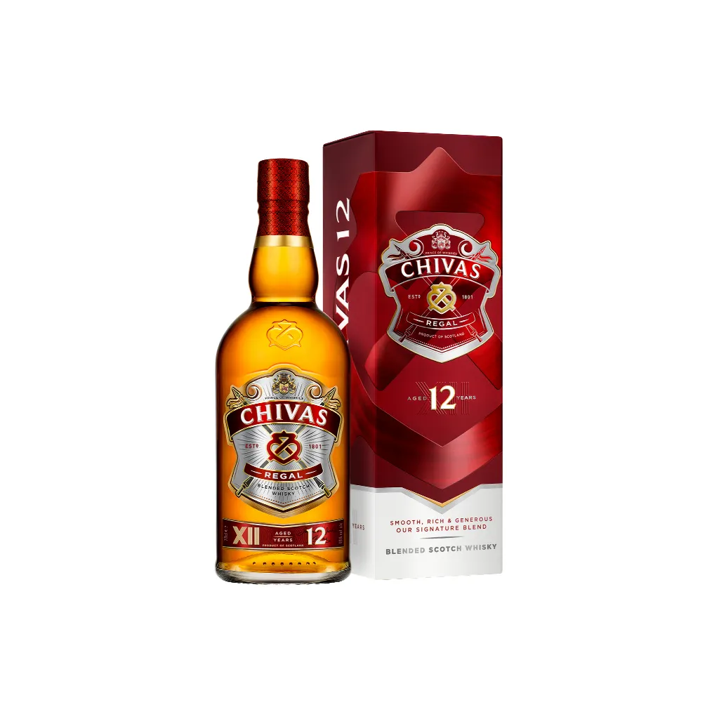 Ảnh Rượu Whisky Chivas Regal 12 Nồng Độ Alc 40% 700ml  kèm hộp 3