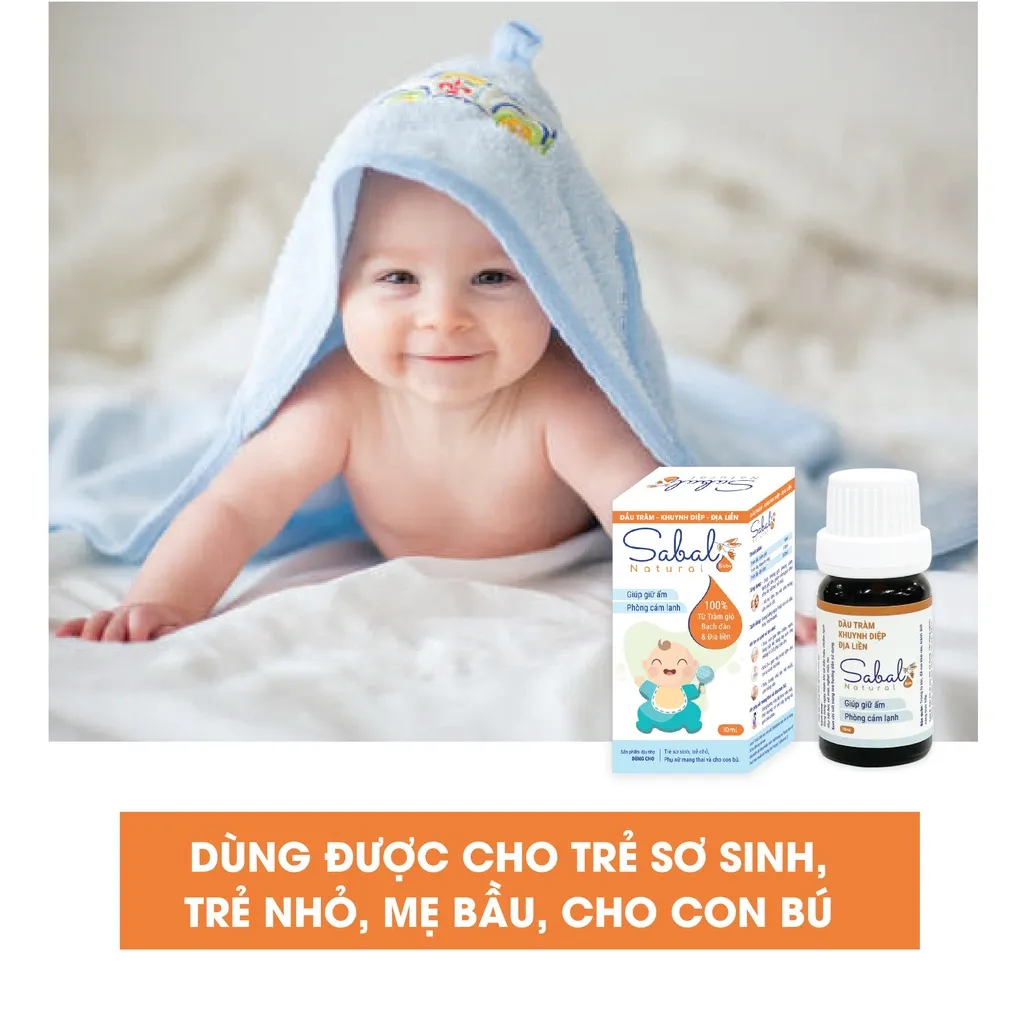 Ảnh Sabal. Tinh dầu giúp giữ ấm phòng cảm lạnh cho bé lọ 10ml 2