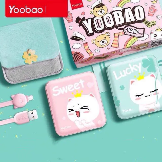 Ảnh Sạc dự phòng mini dễ thương 10000mAh Yoobao M4 mini Sạc đồng thời 2 cổng Hàng phân phối chính hãng 3