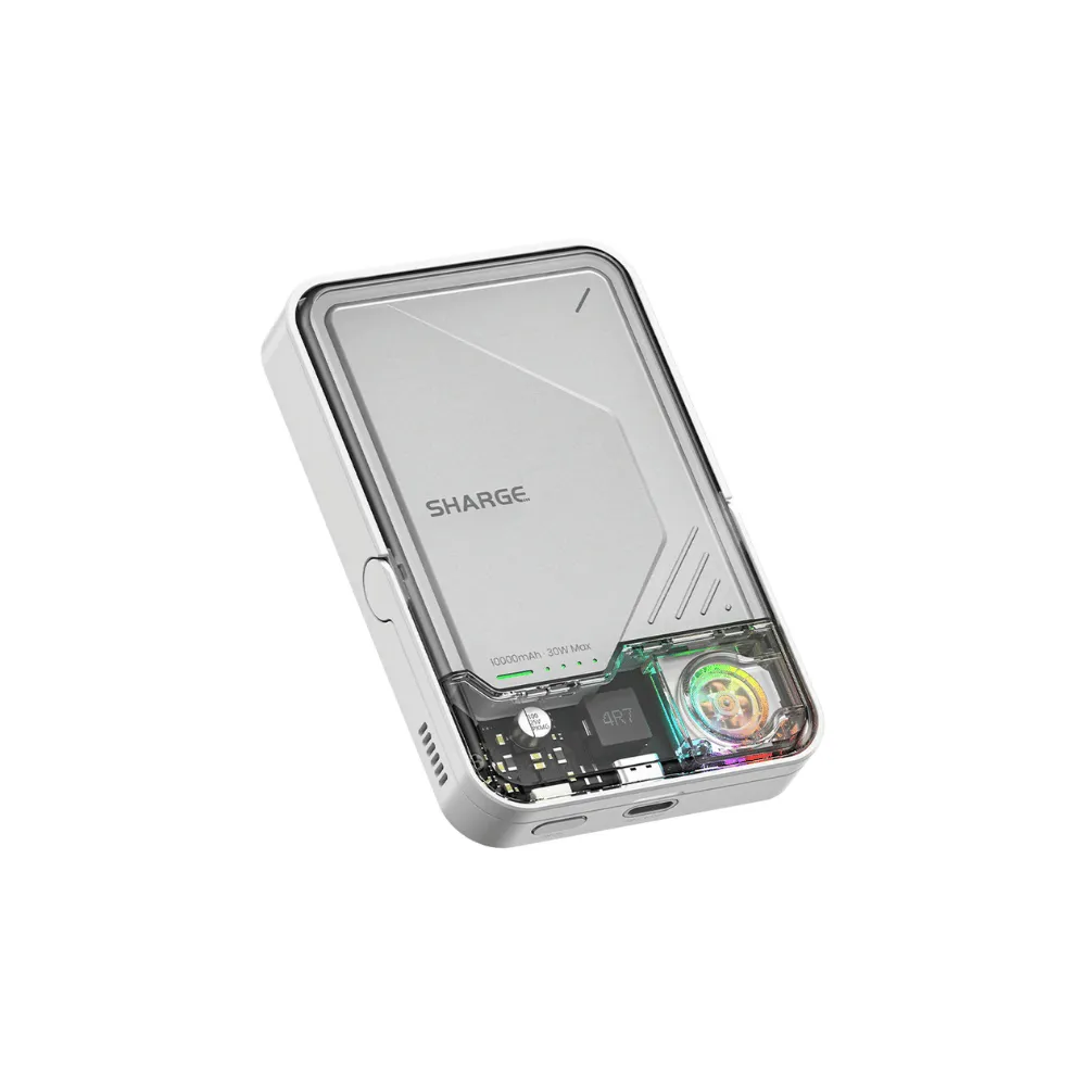 Ảnh Sạc Dự Phòng Sharge ICEMAG 2 Qi2 10.000mAh Không Dây 15W USB-C 30W Quạt Tản Nhiệt RGB Chủ Động - Hàng Chính Hãng 2