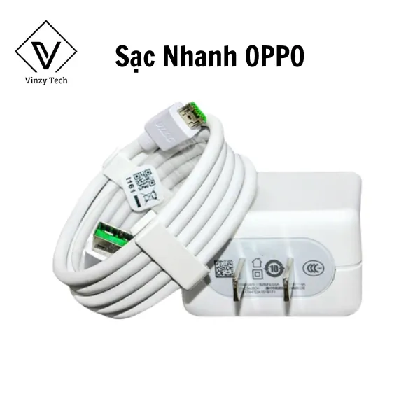 Ảnh Sạc nhanh Oppo kèm dây sạc Oppo 20W Type C và Micro VOOC R1 HÀNG 1:1 Bảo hành 6 tháng lỗi 1 đổi 1 1