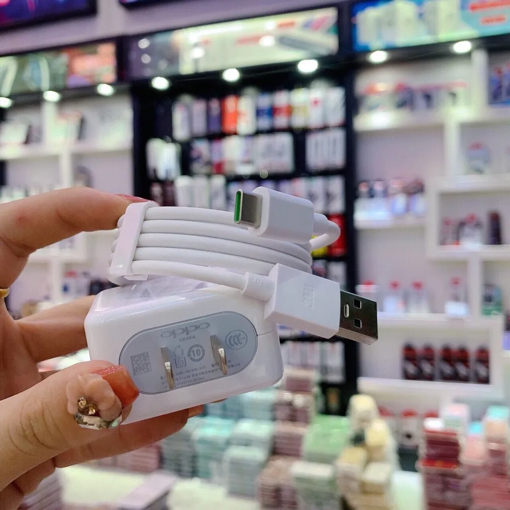 Ảnh Sạc nhanh Oppo kèm dây sạc Oppo 20W Type C và Micro VOOC R1 HÀNG 1:1 Bảo hành 6 tháng lỗi 1 đổi 1 2