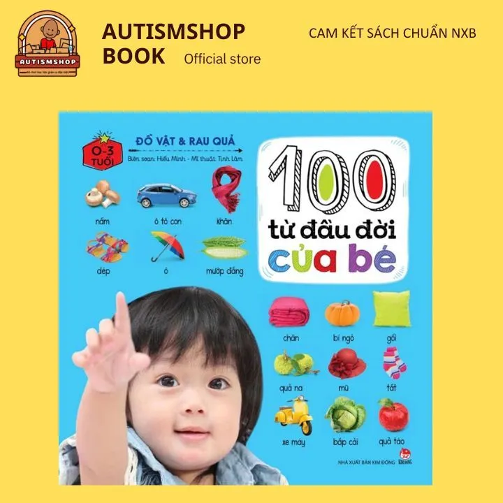 Ảnh Sách - 100 từ đầu đời của bé - Đồ vật và rau quả (Kim Đồng) 1