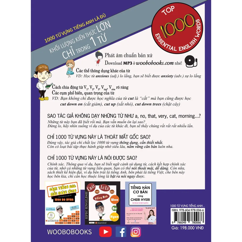 Ảnh Sách - 1000 Từ Vựng Tiếng Anh Là Đủ (Top 1000 Essential English Words) 2
