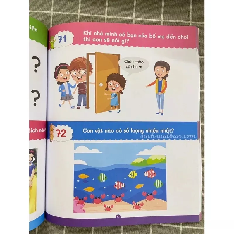 Ảnh Sách - 101 Câu Hỏi Đáp Rèn Luyện Trí Thông Minh – Mẹ Hỏi Bé Trả Lời - Dành cho trẻ từ 4-5 tuổi 3