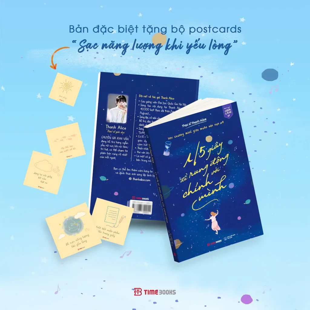 Ảnh Sách 1/5 Giây Để Rung Động Với Chính Mình - Học Thương Mình Giữa Muôn Vàn Vụn Vỡ - Thanh Alice 1
