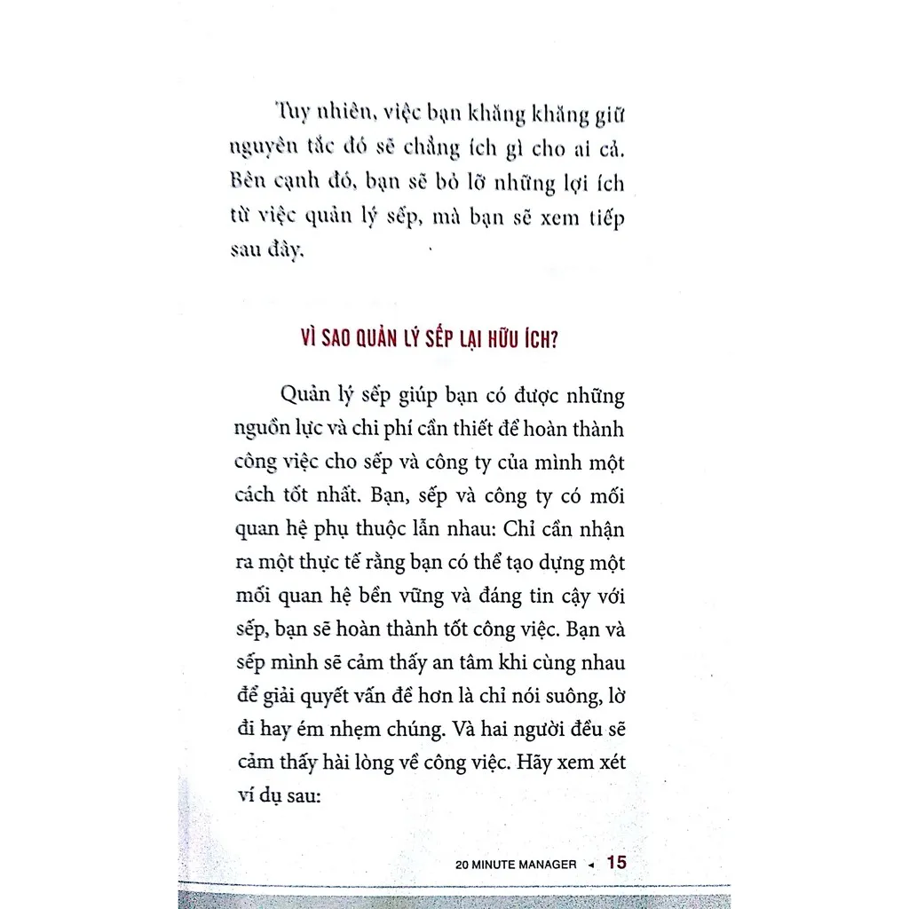 Ảnh Sách - 20 Phút quản lý sếp (Tái bản 2017, Alpha Books) 4