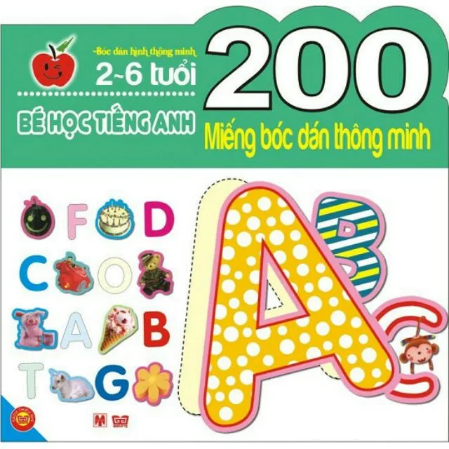 Ảnh Sách - 200 Miếng Bóc Dán Thông Minh - Bé Học Tiếng Anh 1