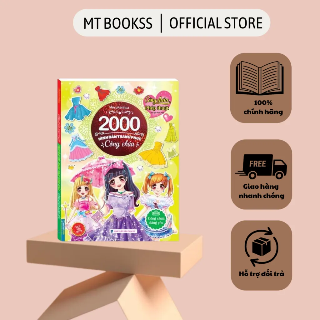 Ảnh Sách - 2000 hình dán trang phục công chúa - Công chúa đáng yêu 1