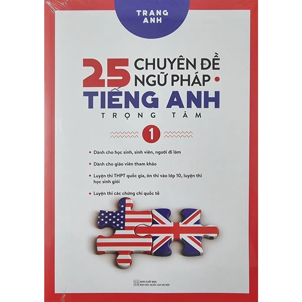 Ảnh Sách - 25 Chuyên Đề Ngữ Pháp Tiếng Anh Trọng Tâm Tập 1 + Tập 2 + Cẩm Nang Cấu Trúc Tiếng Anh (Combo, Lẻ Tùy Chọn) 2