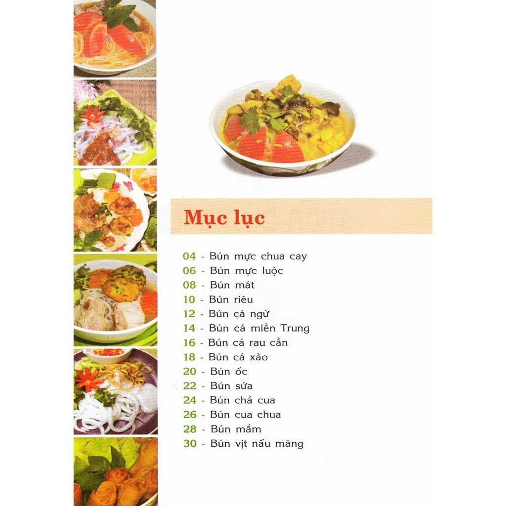 Ảnh Sách 30 Món Bún Ngon (Quỳnh Hương) 1