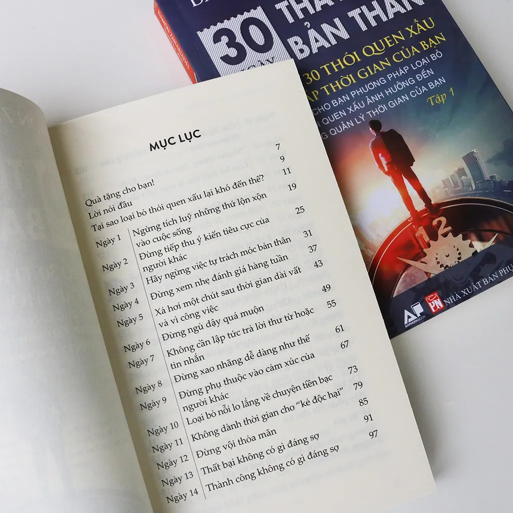 Ảnh Sách - 30 Ngày Thay Đổi Bản Thân - Loại Bỏ 30 Thói Quen Xấu Đánh Cắp Thời Gian Của Bạn - Tập 2 - Sách Kỹ Năng Sống 3