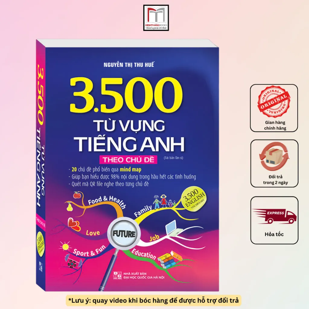 Ảnh Sách - 3500 từ vựng tiếng Anh theo chủ đề (bản màu) 1