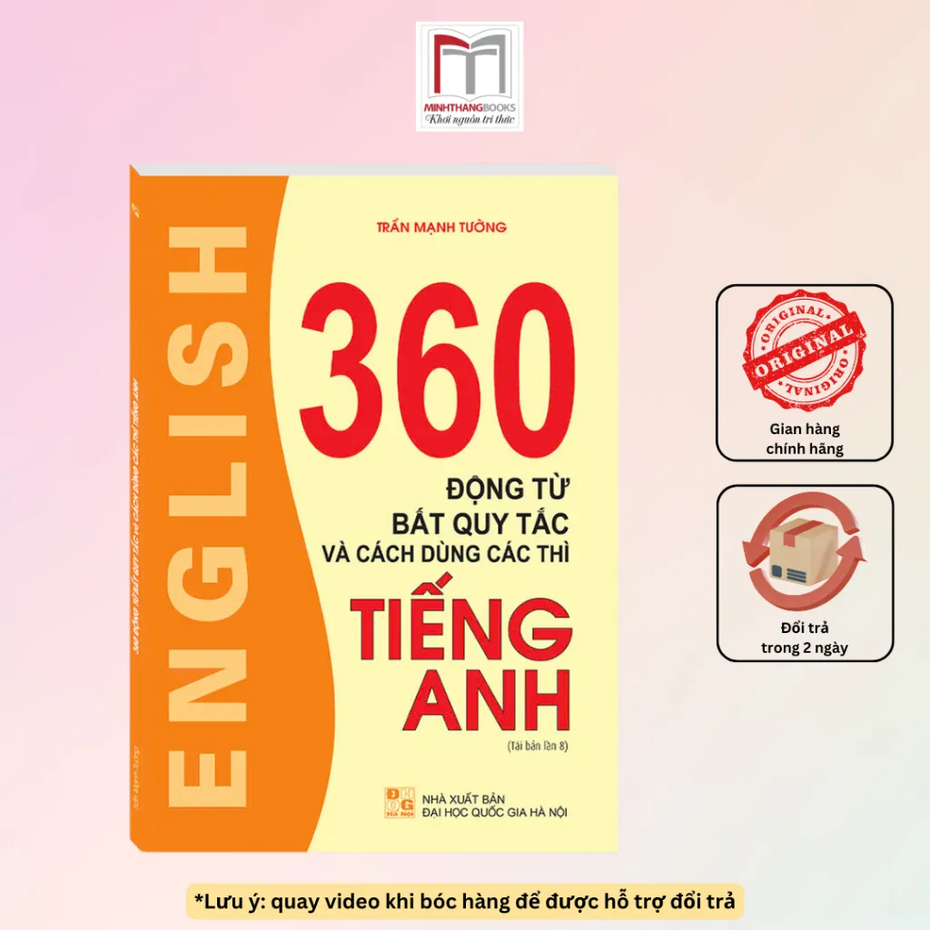 Ảnh Sách - 360 động từ bất quy tắc và cách dùng các thì tiếng anh (ko màu) 2