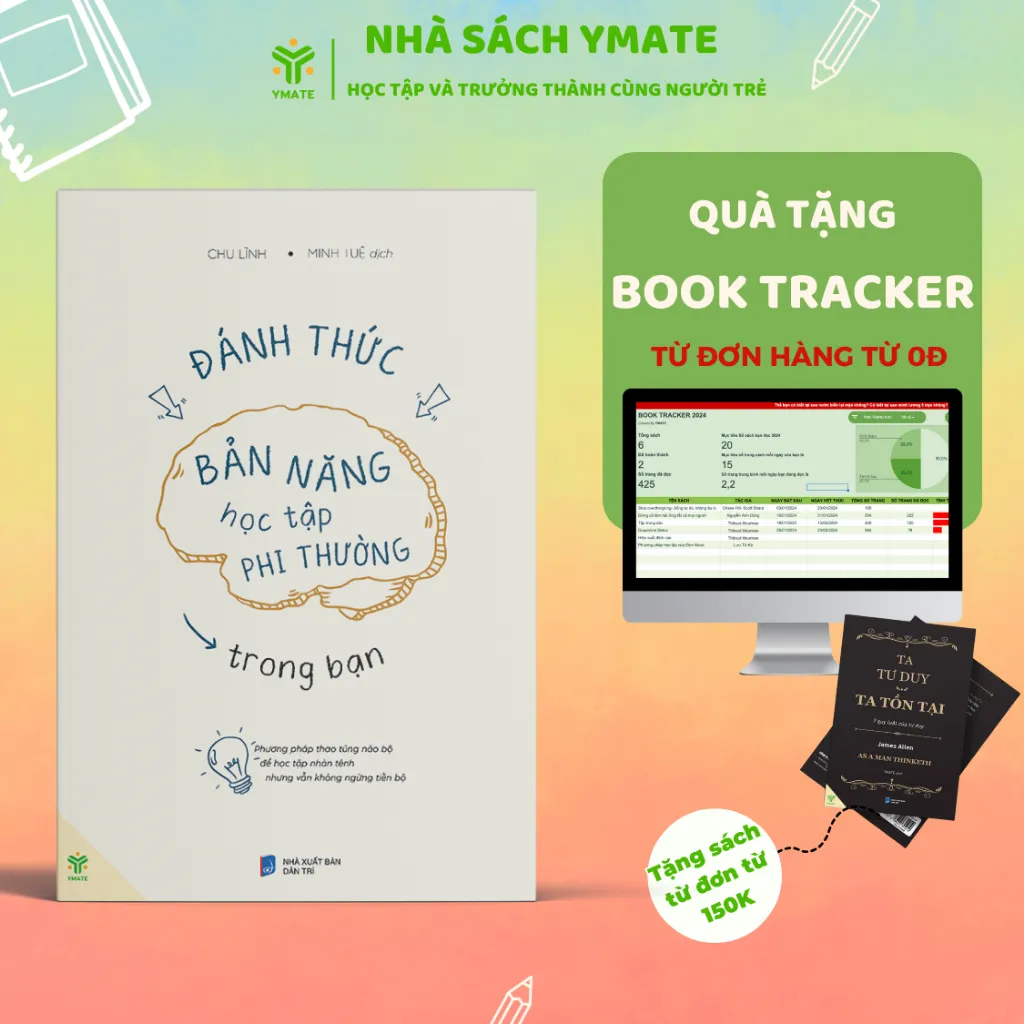 Ảnh - Sách 5 Phương Pháp Học Tập Feynman+ Đánh Thức Bản Năng Học Tập - Bộ Sách Học Tập - YMATE 4