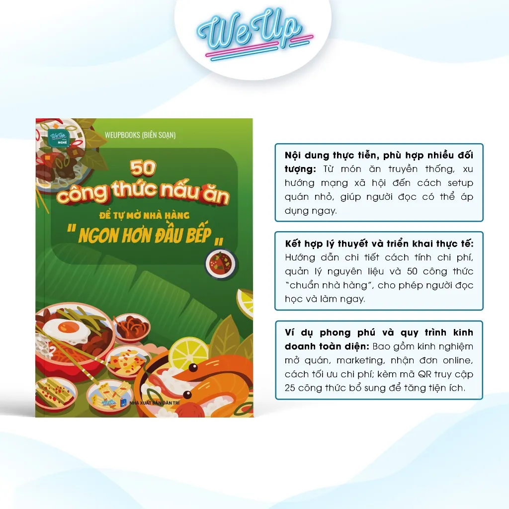 Ảnh Sách 50 công thức nấu ăn để tự mở nhà hàng "ngon hơn đầu bếp" 1