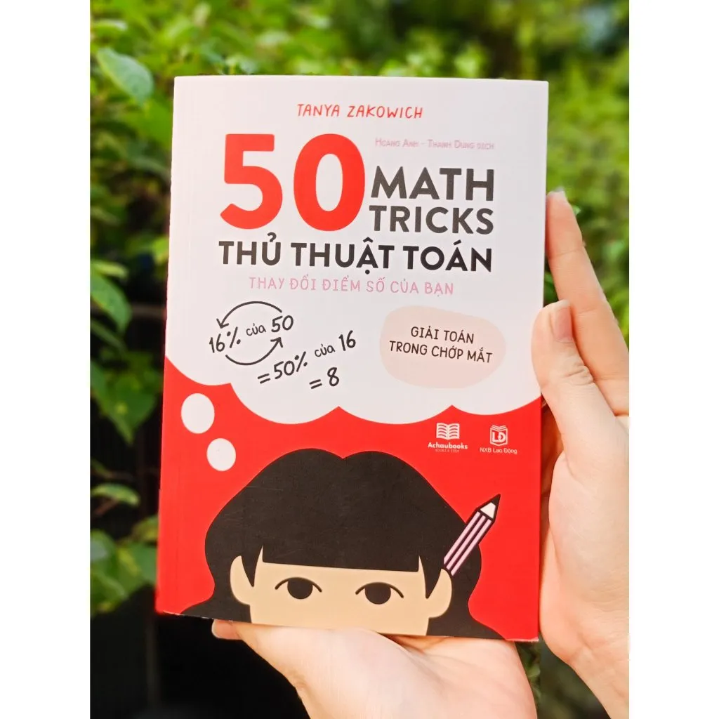 Ảnh Sách 50 Thủ thuật toán Sách giải toán trong chớp mắt dành cho mọi lứa tuổi Bìa mềm - Á Châu Books 2