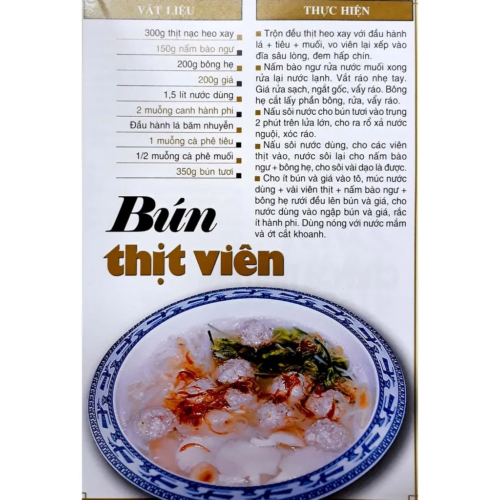 Ảnh Sách 60 Món Ăn Được Ưa Thích Bún, Mì, Cháo, Lẩu (Quỳnh Chi) 4