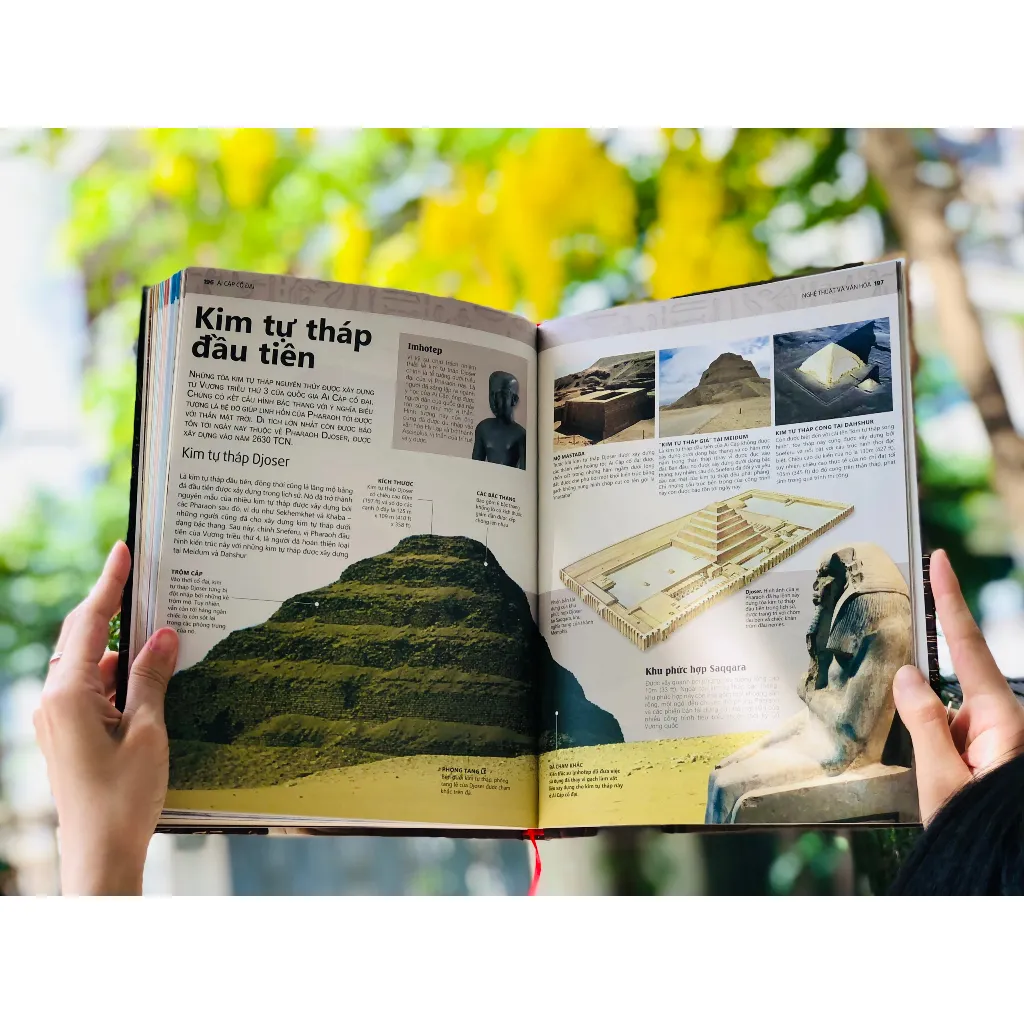 Ảnh Sách Ai Cập Cổ Đại ( Ancient Egypt ), sách lịch sử Ai Cập bìa cứng in màu - Á Châu Books 3