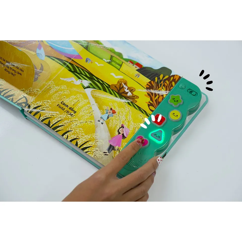 Ảnh Sách âm thanh - Chủ đề động vật, thiên nhiên, cổ tích - Đa tương tác âm thanh, lật mở cho trẻ 0 - 6 tuổi - Đinh Tị Books 2