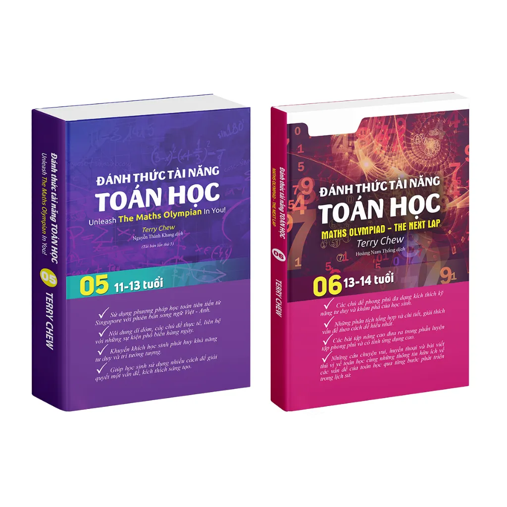 Ảnh Sách Đánh Thức Tài Năng Toán Học 5 và 6 Sách toán lớp 5 lớp 6 lớp 7 lớp 8 Á Châu Books, bìa mềm 1