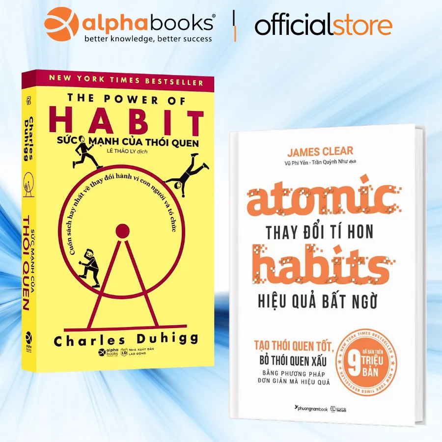 Ảnh Sách Atomic Habits: Thay Đổi Tí Hon Hiệu Quả Bất Ngờ (Phương Nam) + The Power of Habit: Sức Mạnh Của Thói Quen Lẻ/Combo 1
