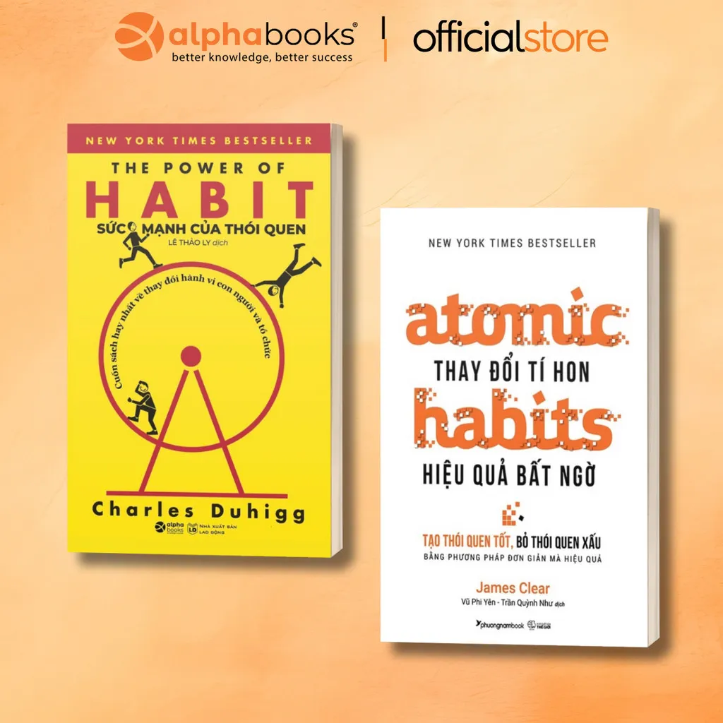 Ảnh Sách Atomic Habits: Thay Đổi Tí Hon Hiệu Quả Bất Ngờ (Phương Nam) + The Power of Habit: Sức Mạnh Của Thói Quen Lẻ/Combo 2