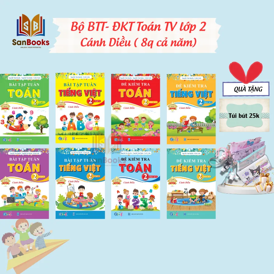Ảnh Sách - Bài tập hàng ngày, Bài tập tuần, Đề Kiểm Tra Toán và Tiếng Việt Lớp 2 - Học Kì 1,2 - Cánh Diều (Lẻ Tuỳ chọn) 3