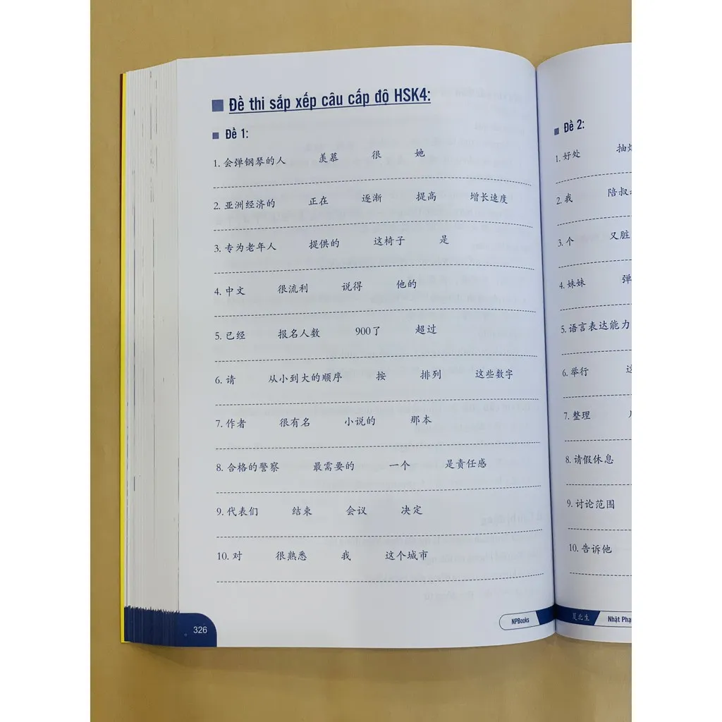 Ảnh Sách - Bài tập ngữ pháp HSK cấu trúc giao tiếp & luyện viết HSK4-5 + Phân tích đáp án các bài luyện dịch Tiếng Trung 2