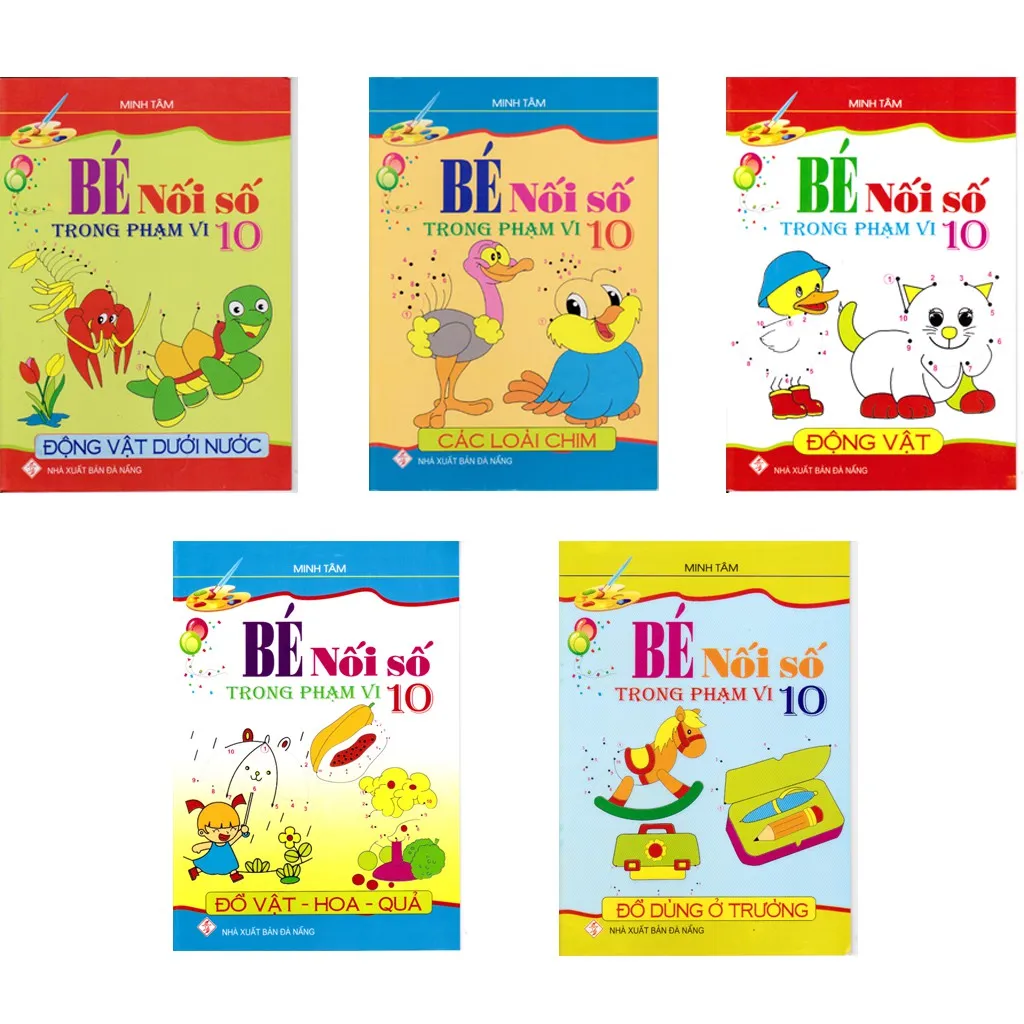 Ảnh Sách - Bé nối số và tô màu theo chủ đề 2