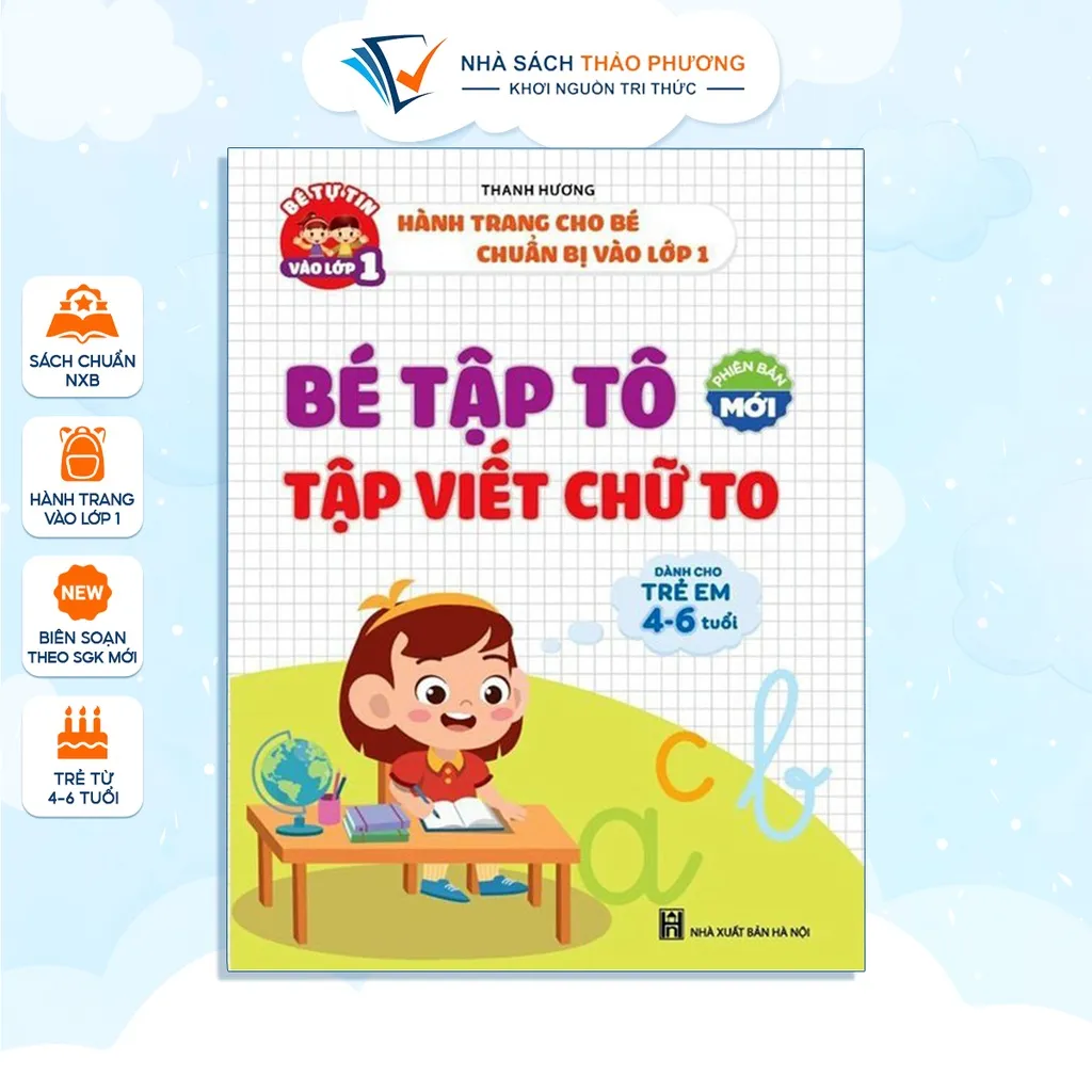 Ảnh Sách - Bé tập tô, viết chữ to cho bé từ 4-6 tuổi 1