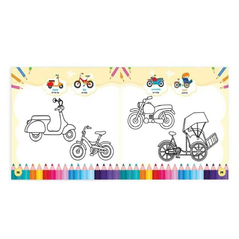 Ảnh Sách - Bé Tô Màu 9999 - Tô Màu Sáng Tạo 2-6 Tuổi 2