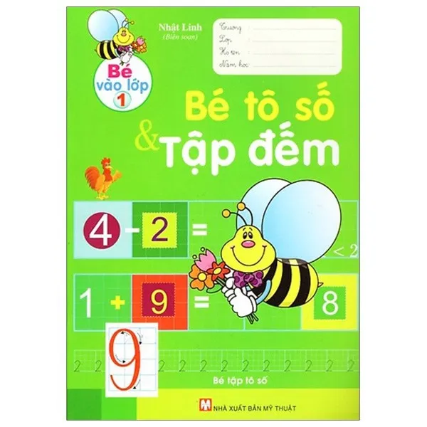 Ảnh Sách - Bé Vào Lớp 1 - Bé Tô Số Và Tập Đếm 1
