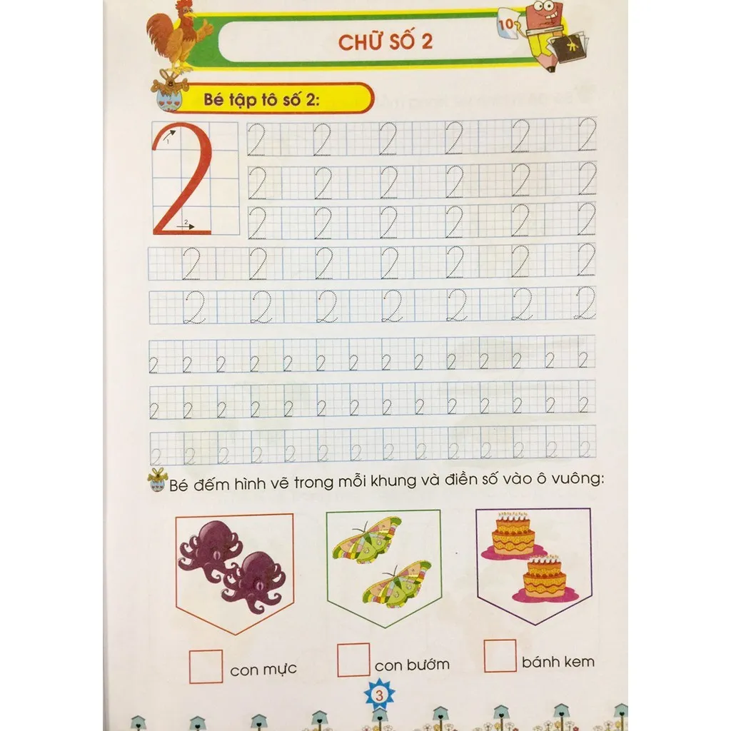Ảnh Sách - Bé Vào Lớp 1 - Bé Tô Số Và Tập Đếm 2