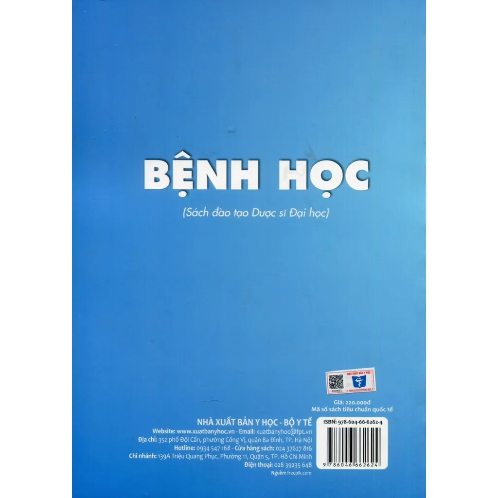 Ảnh Sách - Bệnh học (Sách đào tạo Dược sỹ Đại học) 3