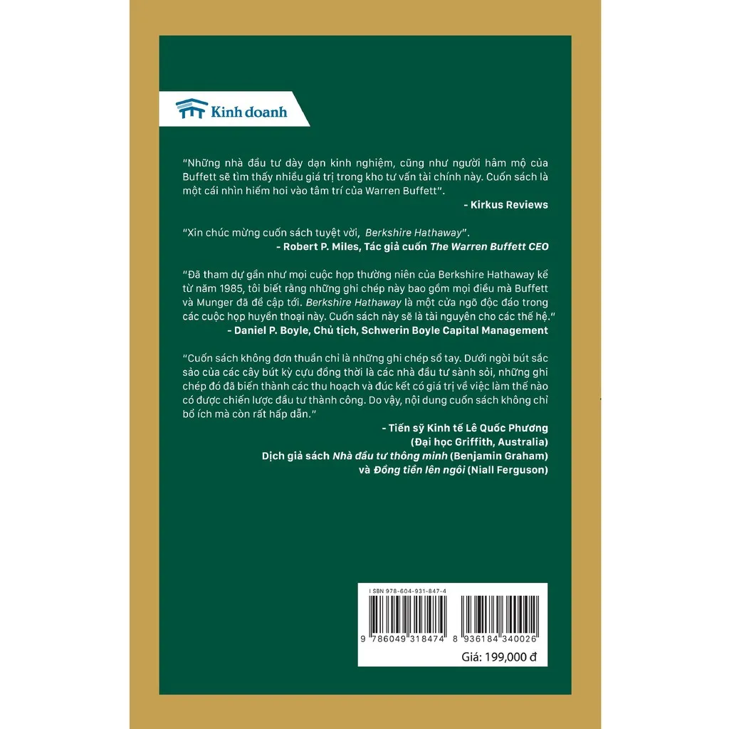 Ảnh Sách - Berkshire Hathaway: Những bài học tuyệt vời từ Warren Buffett và Charlie Munger tại Đại hội cổ đông thường niên c 1