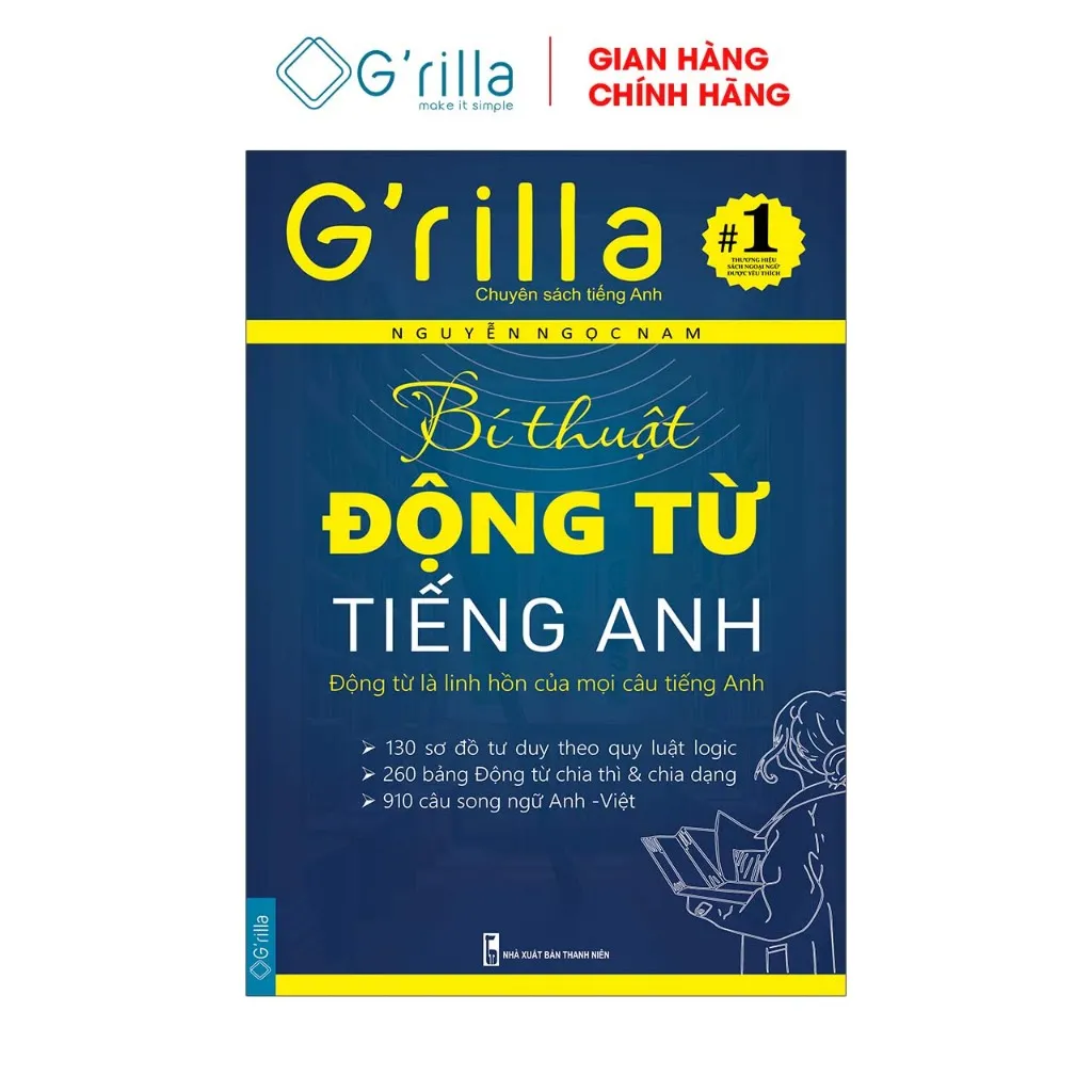 Ảnh Sách - Bí thuật Động từ tiếng Anh GRILLA, kèm App học miễn phí 1