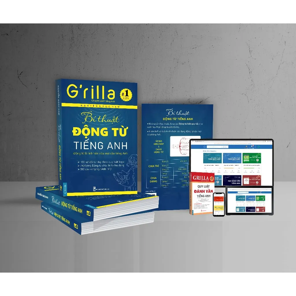 Ảnh Sách - Bí thuật Động từ tiếng Anh GRILLA, kèm App học miễn phí 3