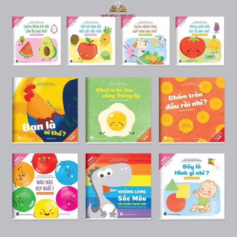 Ảnh Sách - Bộ 10 Cuốn Truyện Tranh Ehon - Song Ngữ Việt Anh Cho Bé Từ 0-6 Tuổi (Có File Âm Thanh) 1